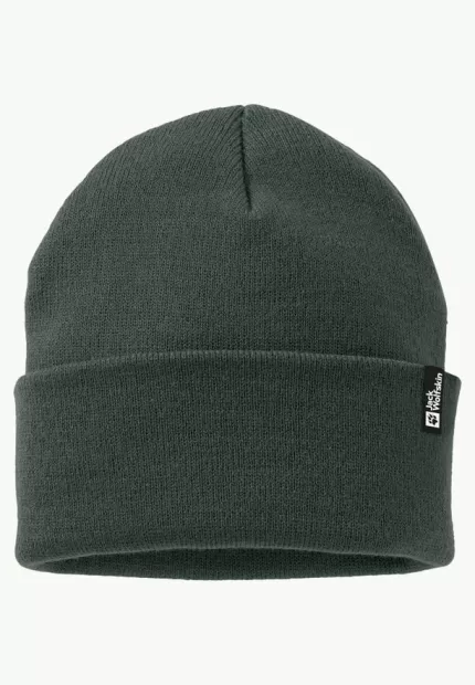 Rib Beanie Strickmütze black olive