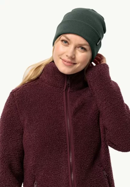 Rib Beanie Strickmütze black olive