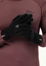 Rib Glove Gestrickte Handschuhe black