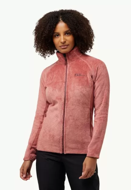 Rotwand Fz Damen Fleecejacke mineral red