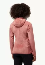 Rotwand Hooded Fz Damen Fleecejacke mit Kapuze mineral red