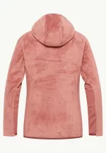 Rotwand Hooded Fz Damen Fleecejacke mit Kapuze mineral red