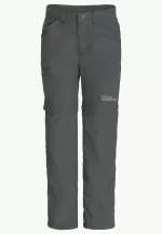 Safari Zip Off Pants Zip-Off-Hose für Kinder slate green