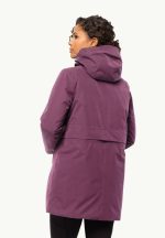 Salier Coat Wasserdichter Wintermantel für Damen berry jam