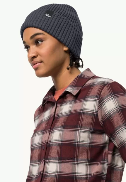 Schwansee Beanie Damen Wintermütze dark navy