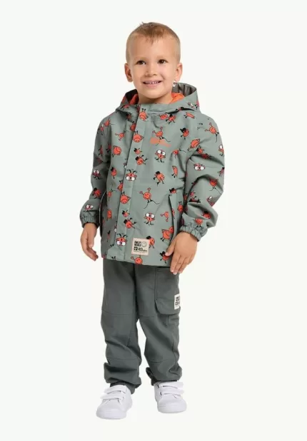 Smileyworld 2l Aop Jkt Kinder-Regenjacke Icon Mint Leaf