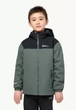 Snowcurl 3in1 Jacket 3-in-1-Jacke für Kinder slate green/black