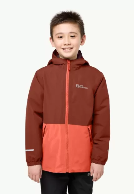 Snowy Days Jacket Regenjacke für Kinder intense rust