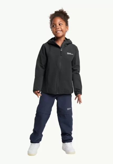 Solyd Jacket Softshelljacke Kinder black