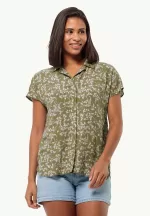 Sommerwiese Shirt Kurzarmshirt Damen Leaves Bay Leaf