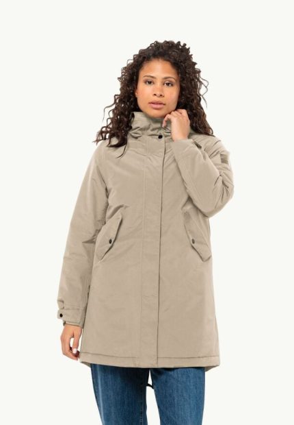 Talforst Parka Wasserdichter Damen-Wintermantel anis