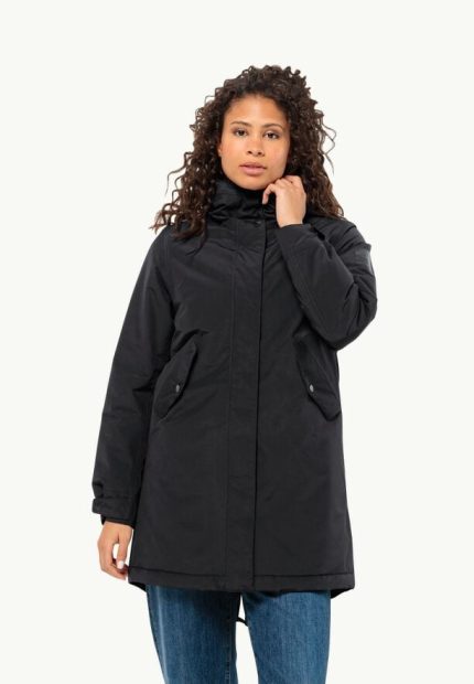 Talforst Parka Wasserdichter Damen-Wintermantel black