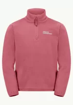 Taunus Halfzip Kinder-Fleecepullover soft pink