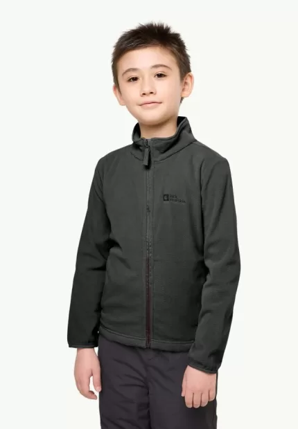 Taunus Jacket Kinder-Fleecejacke granite black