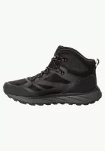 Terraventure Texapore Mid Herren wasserdichte Wanderschuhe black