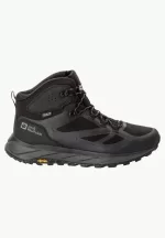 Terraventure Texapore Mid Herren wasserdichte Wanderschuhe black