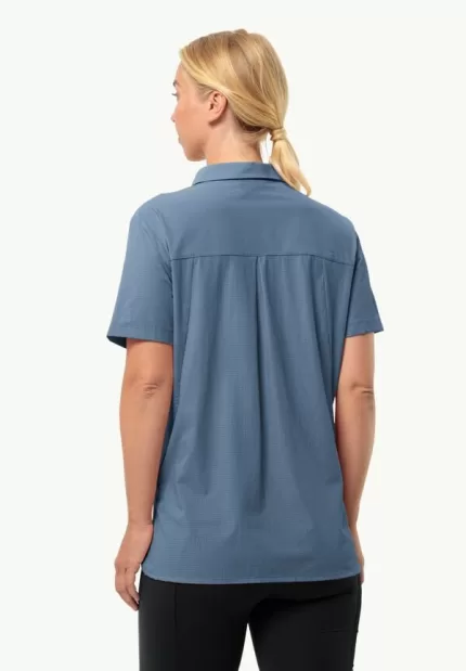 Vandra S|s Shirt Kurzärmeliges Wandershirt für Damen Elemental Blue