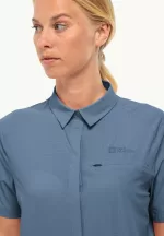 Vandra S|s Shirt Kurzärmeliges Wandershirt für Damen Elemental Blue