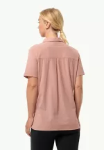 Vandra S|s Shirt Kurzärmeliges Wandershirt für Damen Rose Dawn