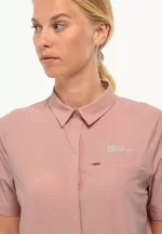 Vandra S|s Shirt Kurzärmeliges Wandershirt für Damen Rose Dawn