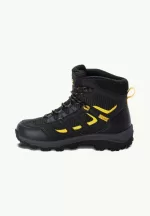 Vojo Texapore Mid wasserdichte Wanderschuhe für Kinder Black/Burly Yellow