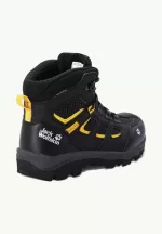 Vojo Texapore Mid wasserdichte Wanderschuhe für Kinder Black/Burly Yellow