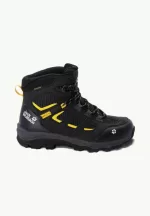 Vojo Texapore Mid wasserdichte Wanderschuhe für Kinder Black/Burly Yellow