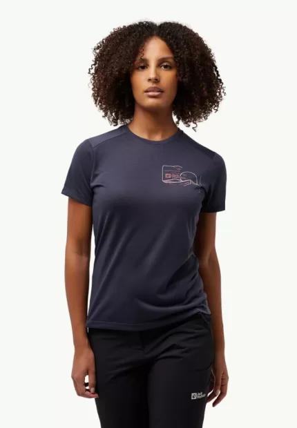 Vonnan Graphic T Damen Funktionsshirt Graphite