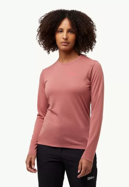 Vonnan Ls T Damen Langarm-Funktionsshirt mineral red