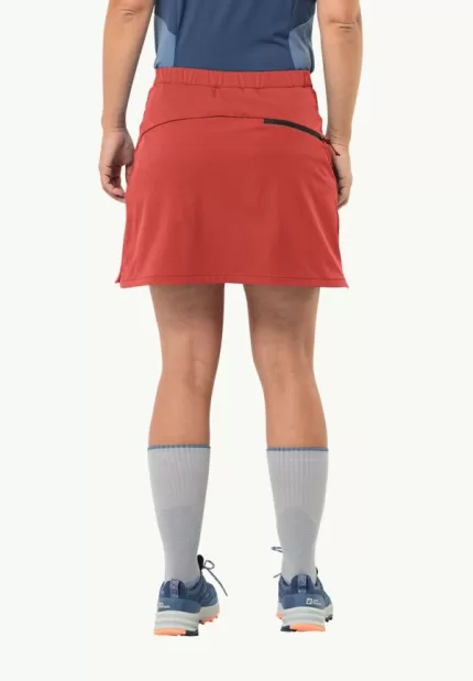 Wander-Alpin-Skort Damen-Skort Vibrant Red