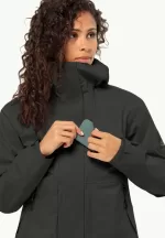 Wandermood 3l Jkt Hardshell Regenjacke Damen granite black