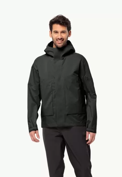 Wandermood 3l Jkt Hardshell Regenjacke Herren granite black