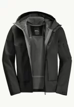 Wandermood 3l Jkt Hardshell Regenjacke Herren granite black