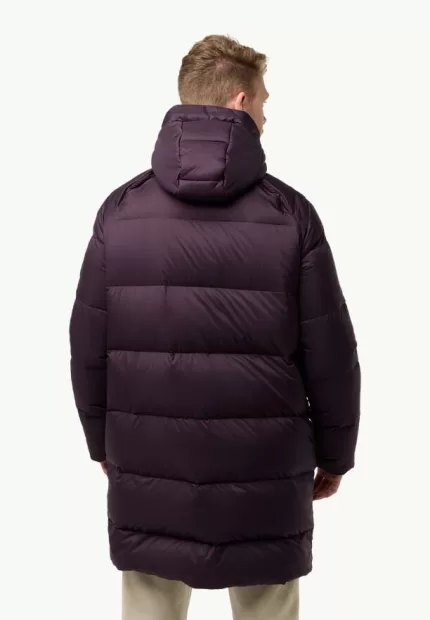 Wandermood Down Parka M Rds Herren-Wintermantel midnight plum