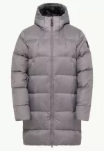 Wandermood Down Parka W Rds Damen-Daunenmantel dark taupe