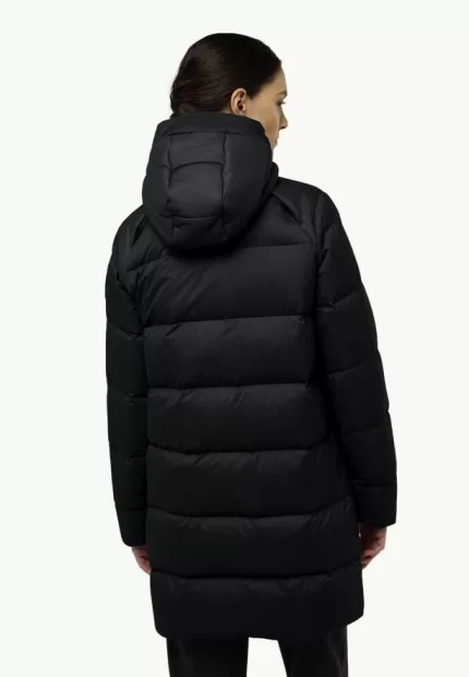 Wandermood Down Parka W Rds Damen-Daunenmantel granite black