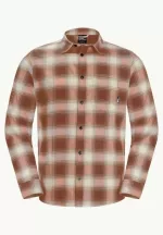 Wanderweg Shirt Herren-Flanellhemd intense rust