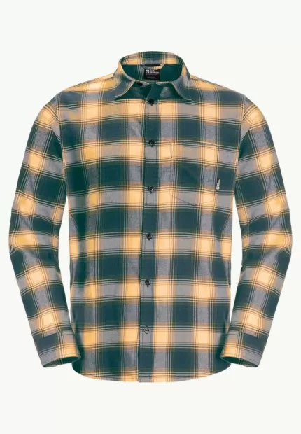 Wanderweg Shirt Herren-Flanellhemd teal