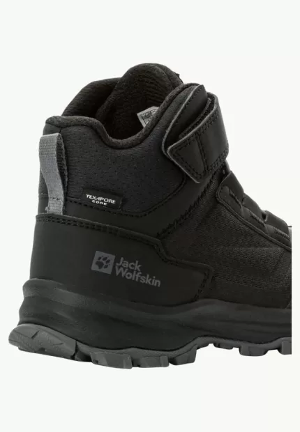 Wasserdichte Wanderschuhe für Kinder von Cyrox Texapore Mid black