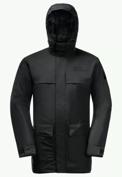 Winterlager Parka Wasserdichter Wintermantel für Herren black