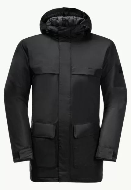 Winterlager Parka Wasserdichter Wintermantel für Herren black