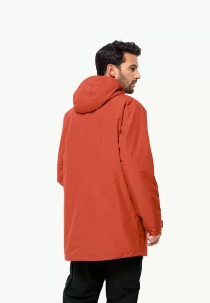 Winterlager Parka Wasserdichter Wintermantel für Herren intense rust