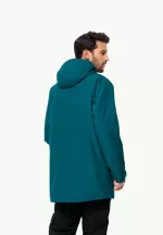 Winterlager Parka Wasserdichter Wintermantel für Herren teal