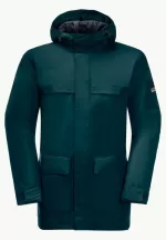 Winterlager Parka Wasserdichter Wintermantel für Herren teal