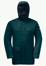 Winterlager Parka Wasserdichter Wintermantel für Herren teal