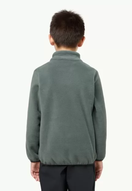 Winterstein Jacket Kinder-Fleecejacke slate green/black