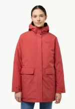 Wintertor Parka W Rds Wasserdichter Wintermantel für Damen red coral